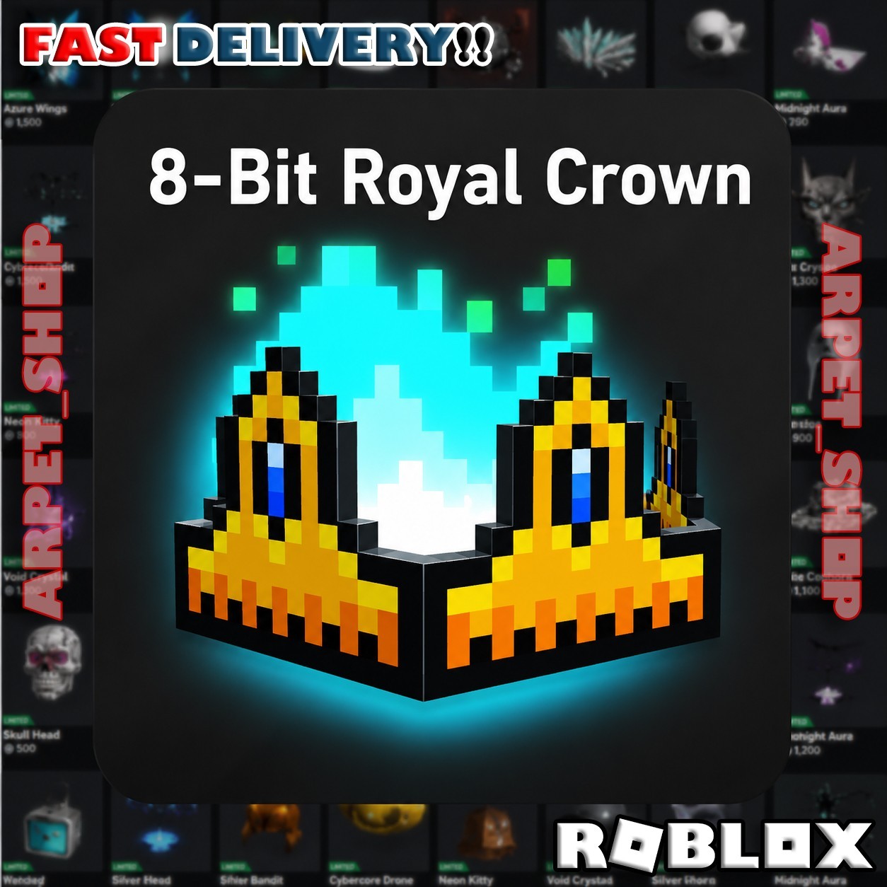 8-BIT ROYAL CROWN - ROBLOX  Limited 💎CLEAN & SAFE・FAST DELIVERY