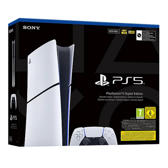 Sony PlayStation 5 Slim Digital Edition 825GB - White EU