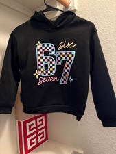 67 Black Youth Medium 8/10 Hoodie Pullover Sweatshirt