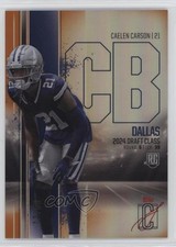 2024 Signature Class Rookies Chrome Variations Orange 12/50 Caelen Carson 1c85