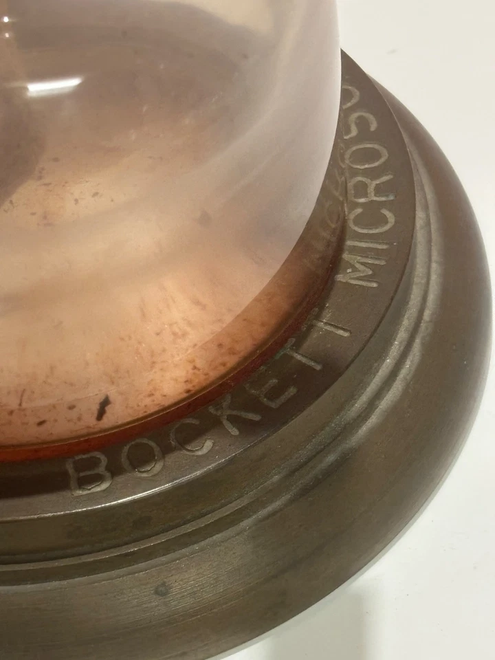 Lámpara de microscopio antigua aceite/alcohol - Bockett Collins Foto 3 de 4