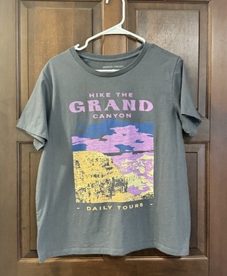 Grayson/Threads Grand Canyon Graphic Print Gray Cotton Blend SS Crew Neck Tee XL