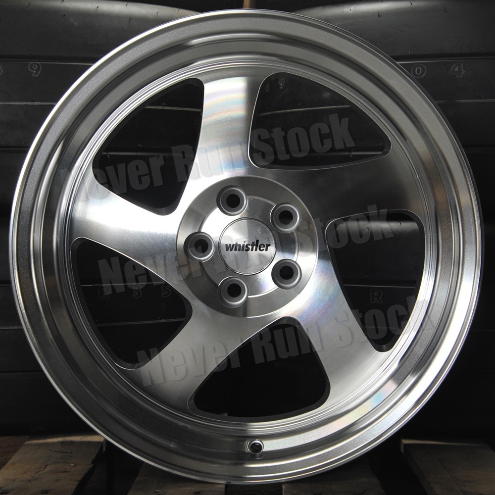 深リム　whistler 17インチアルミホイール KR1 Machined Silver - Whistler Wheels