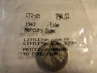 1943 MERCURY DIME FINE IN LITTLETON HOLDER