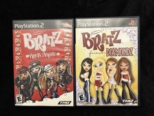 Tested CIB Playstation 2 PS2 Video Game Lot Bratz Rock Angelz & Forever Diamondz