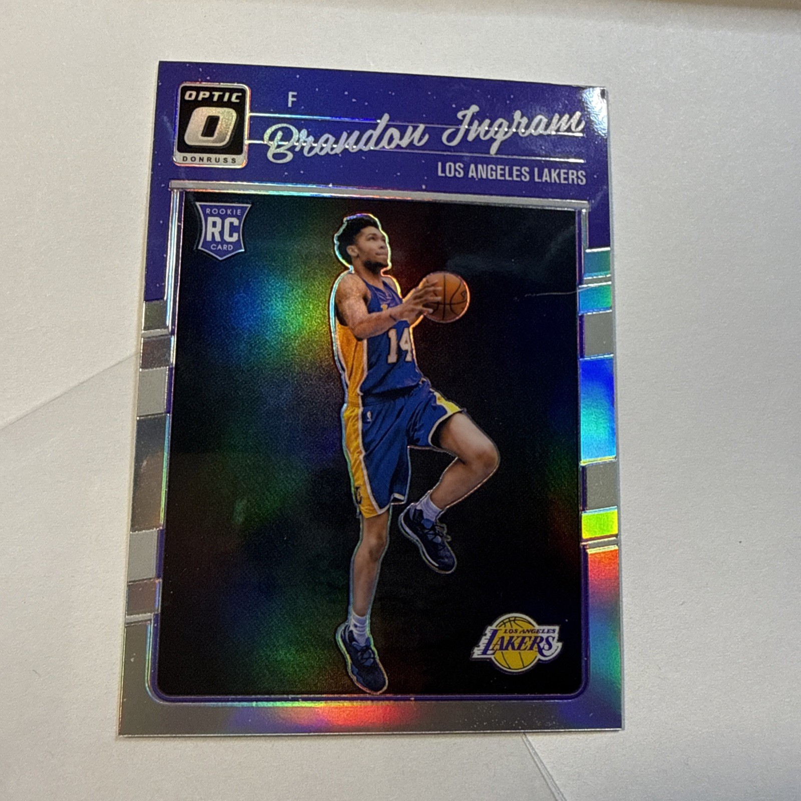 2016/17 Panini Donruss Optic Brandon Ingram Holo Prizm RC #152 LA Lakers Silver