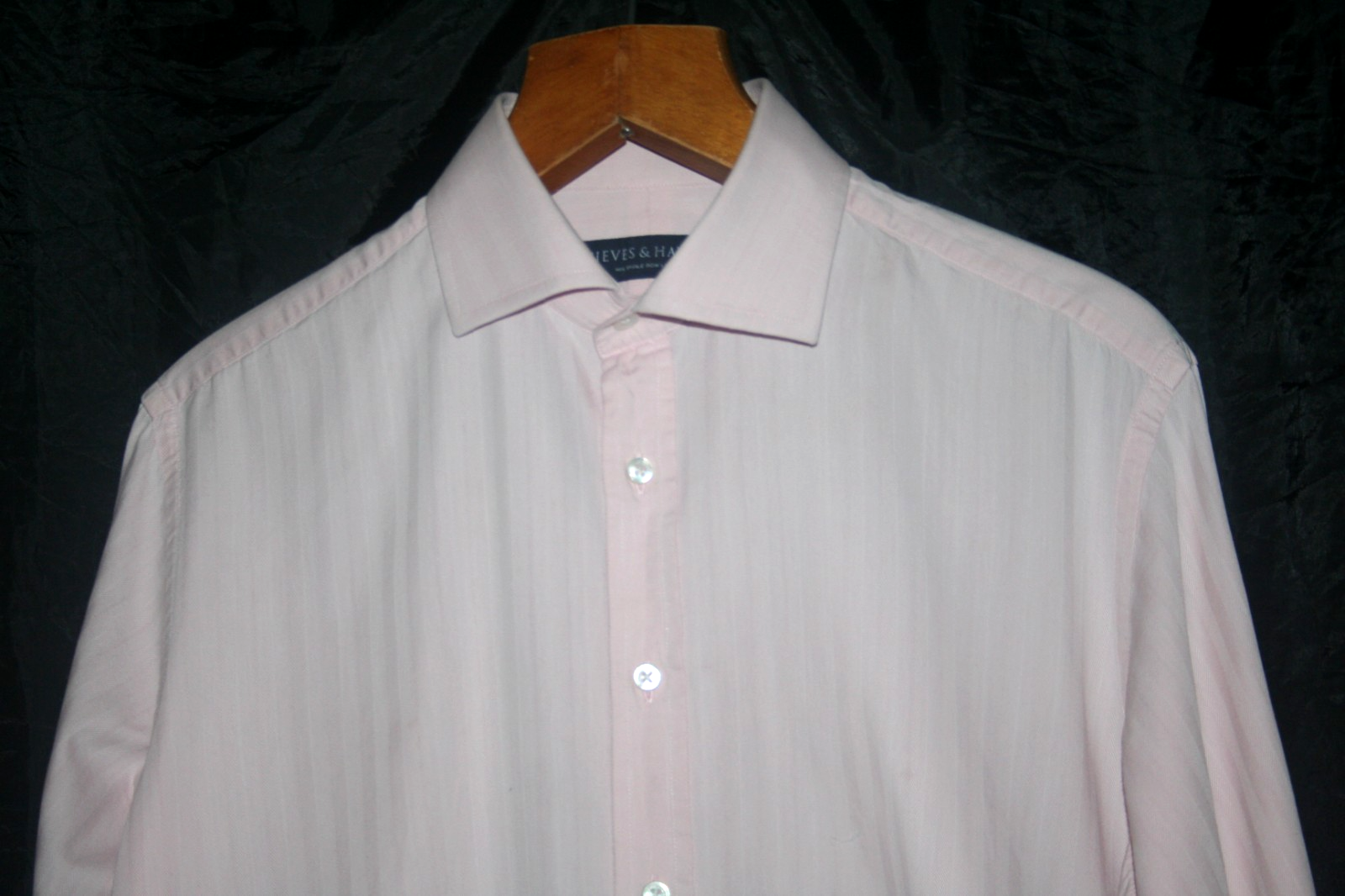 FILA GIEVES & HAWKES N. 1 SAVILE ROW CAMICIA ROSA SPINA DI PESCE D CUFF 16 COME NUOVA PREZZO AL PUBBLICO £ 175