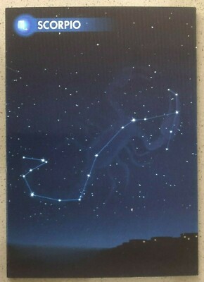POSTCARD: 3D TYPE  ''SCORPIO STAR SIGN''   BY AUTHENTIC CARDS 