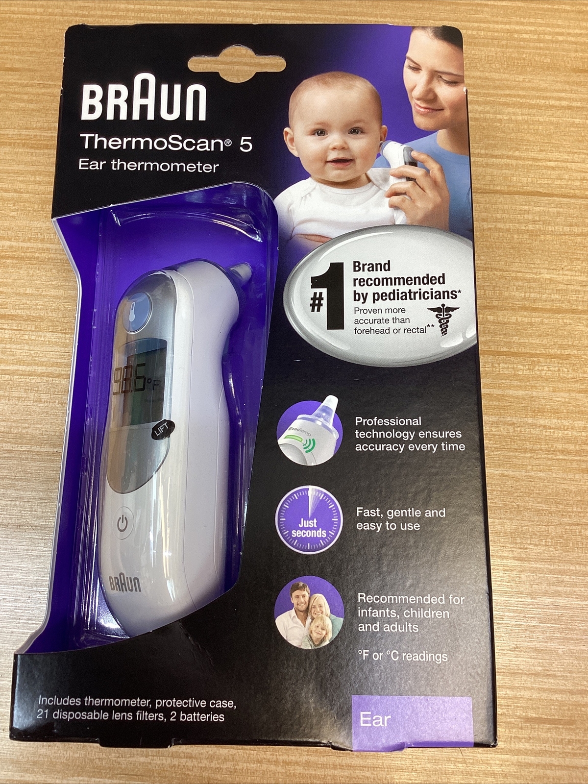 Braun ThermoScan 5 Ear Thermometer IRT6500 New 328785060157 eBay