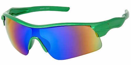 Kids Wrap Sports Shield Baseball Cycling Sunglasses Multi Color Mirror 24RV - Picture 10 of 16