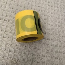 Bright Yellow CAUTION Warning Tape 3" X 300 Foot Roll Irwin New/Unused