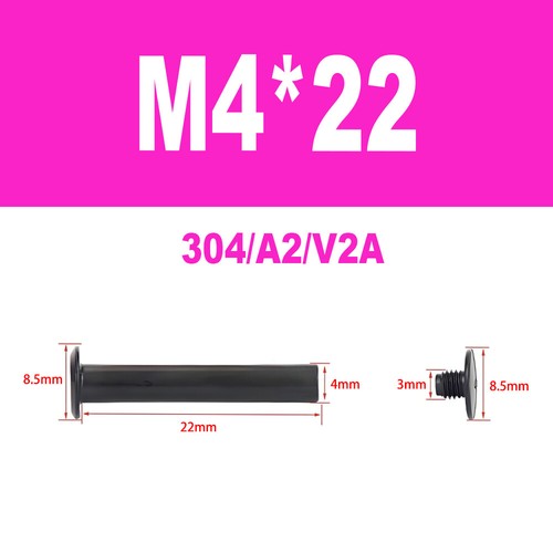 Edelstahl A2 V2A Möbelschrauben Hülsenschrauben Verbindungsschraube M4-M5 - Bild 17 von 50