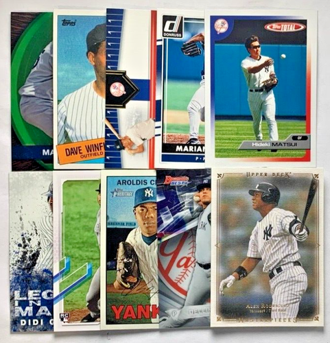 New York Yankees 20 Card Lot Alex Rodriguez Luke Voit Mariano Rivera Yogi Berra - Picture 2 of 2
