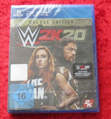 WWE 2K20 Deluxe Edition, PS4 PlayStation 4 Spiel, Neu, deutsche Version