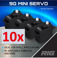 RIG 9G (9.8g) Mini Servo - 10 SERVOS - FREE SHIPPING