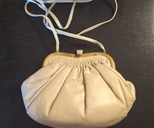 Vintage Sharif Handbag Purse Clutch Snakeskin Leather  1980s  EUC