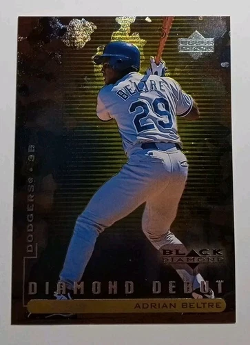 1999 99 UD Upper Deck Black Diamond Debut Adrian Beltre RC # 105 1st 0001/1000