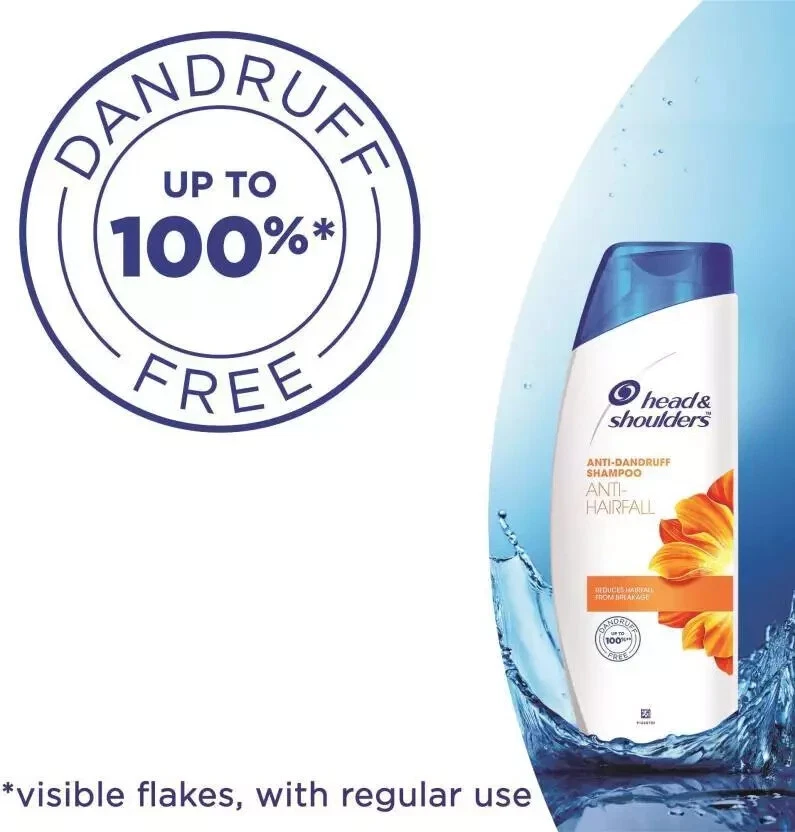Head & Shoulder Anti-Dandruff Shampoo Anti-Hair Fall,Reduce Hair Fall - 180 ML - Image 4 of 4