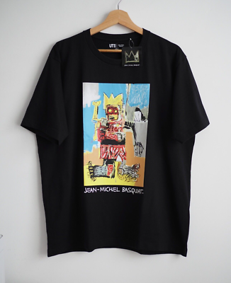 Jean Michel Basquiat Art Uniqlo Graphic Men's T Shirt size Large
