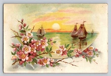 Jersey Coffee Ships SailBoats  P464