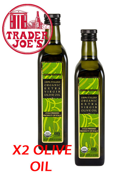 X2 Trader Joe's Giotto's 100% Italian Organic Extra Virgin Olive