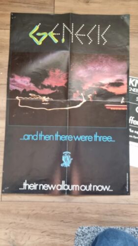 Genesis - and then there were three 1978 LP VERY VERY RARE POSTERS 1st pressing - Picture 2 of 10