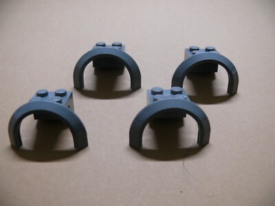 Lego 4 x dunkel bläulich grau Kotflügel 4 x 2 1/2 x 1 2/3 mit Bogen rund 7678 Ref 50745