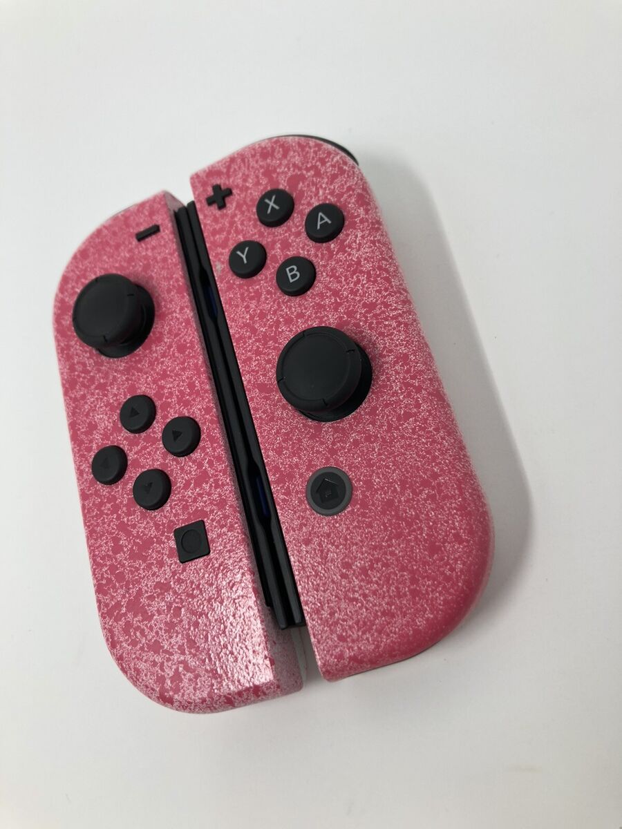 Joycons Joy Con Joycon Izquierdo + Derecho Personalizados Nintendo Switch  rosa y blanco