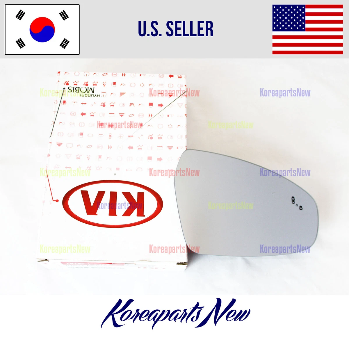 Mirror GLASS Right PASSENGER Side BLIND SPOT + HEATED ⭐OEM⭐ Kia 