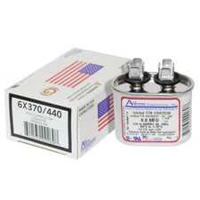 AmRad USA2030 Oval Run Capacitor 6 uF MFD 370 / 440 Volt Made in USA