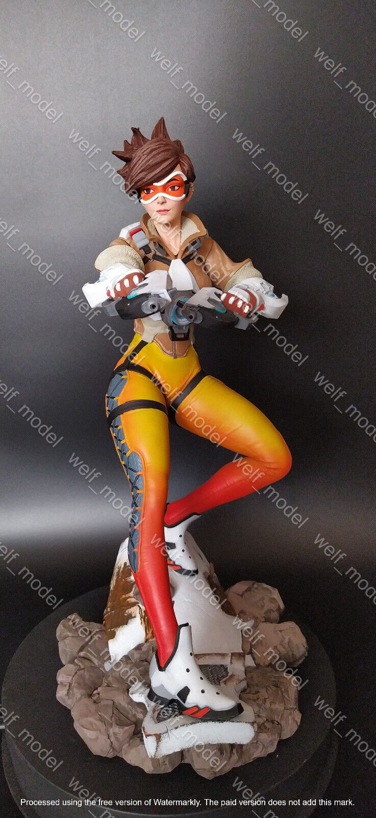 Overwatch Tracer Figurine Different Height Option Resin / Game 