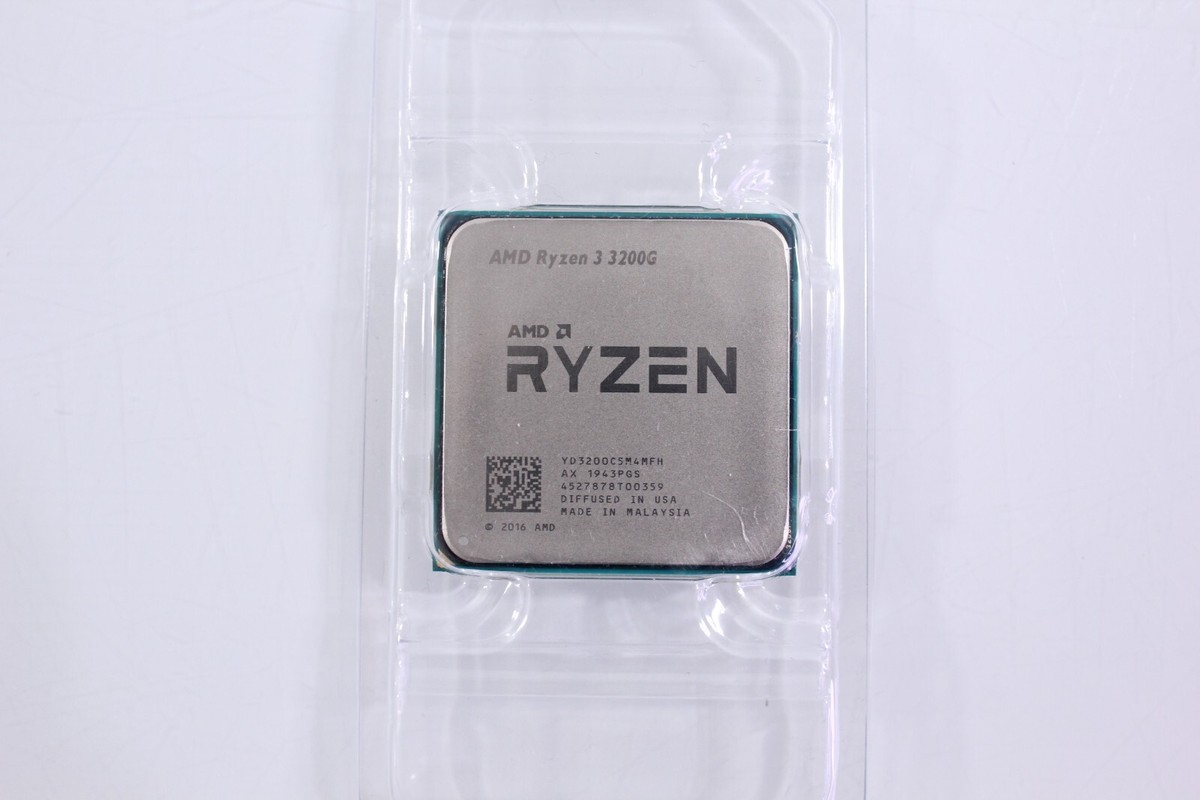 CPU AMD Ryzen 3 3200G Amazon.com: AMD Ryzen 3 3200G 4-core unlocked desktop