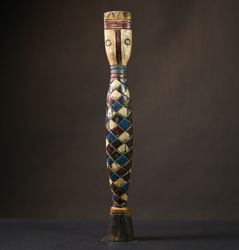 African Tribal Mask Bobo Bwa Wankr Ceremonial Serpent Wall Art Piece-G1666