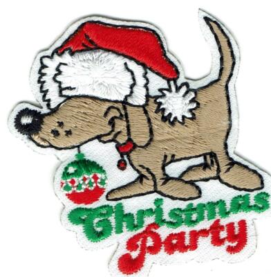 Girl Boy Cub CHRISTMAS PARTY Dog Fun Patches Crests Badges SCOUT GUIDE Day