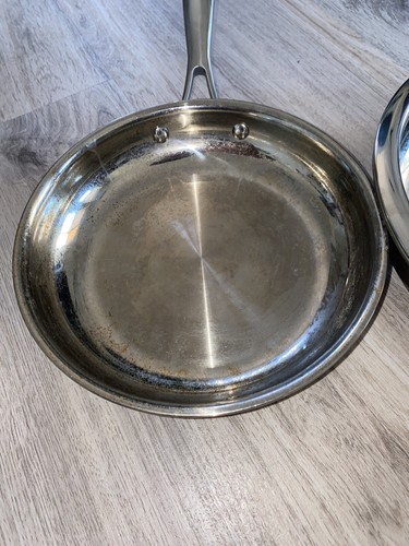 Cuisinart Stainless Steel Cookware 8” 10” Pans Set With Lid - Picture 3 of 6