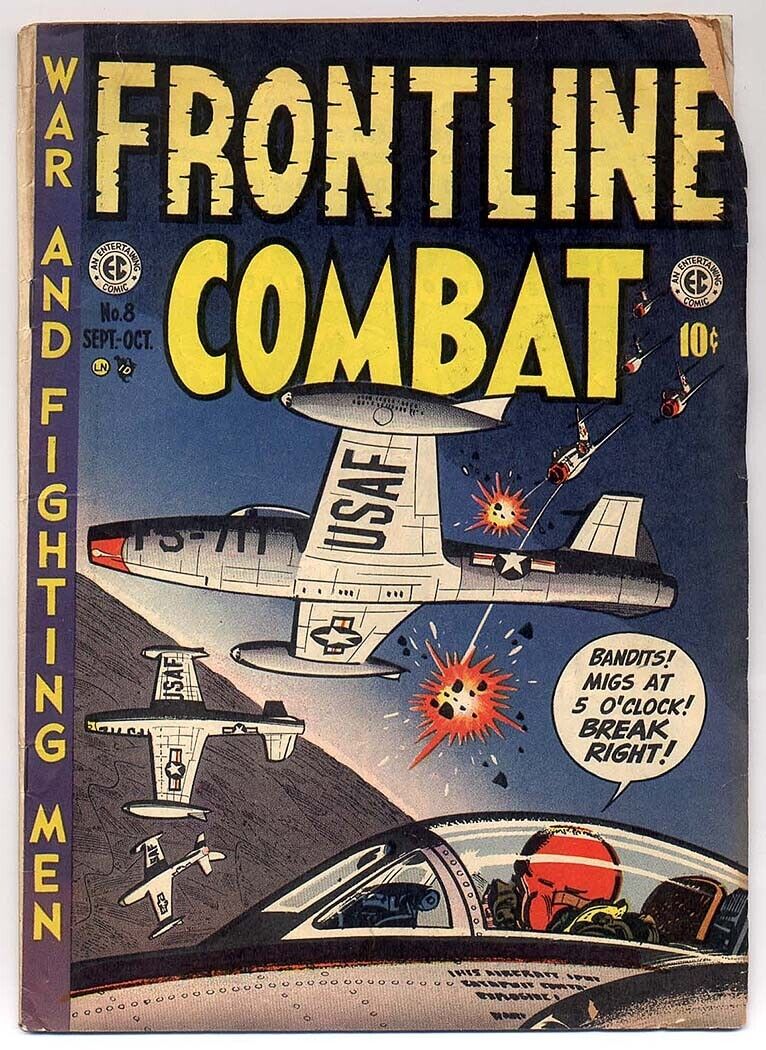 FRONTLINE COMBAT #8 ( HARVEY KURTZMAN COVER, ALEX TOTH, WALLY WOOD ++, EC 1952 )