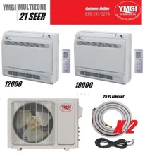 YMGI 30000 BTU Multi Zone Mini Split Air Conditioner 2.5 Ton with Floor Mount