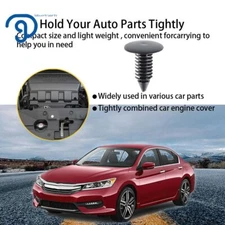 100 PCS 8mm Bumper Clips Auto Car Hole Plastic Rivets Fastener Fender Push Pin