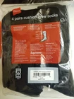 Lot de 1 chaussettes noires SUPREME/ HANES (4 paires)   100% AUTHENTIQUE NEUVES
