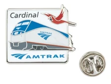 Amtrak Cardinal Collector Edition Michael Schwab Acrylic Lapel Hat Pin