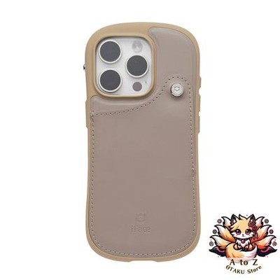 NEU iFace First Class iPhone 16 Pro Hülle mit Kartenfach Grau [iFace Smartphone