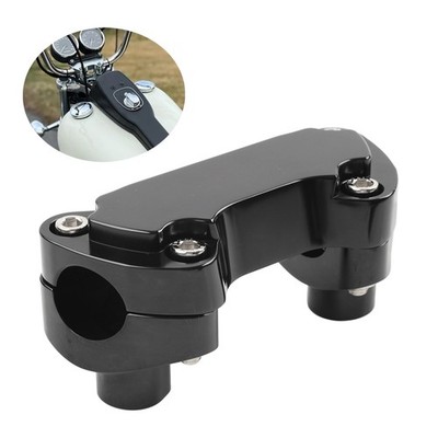 For Harley Dyna Softail Sportster Street bob 2'' Handlebar Riser & Top Clamp