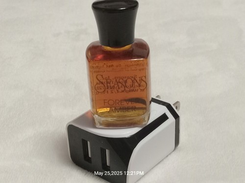 Vintage SEASONS INC "Refresher oil" "FOREVER AMBER" SCENT .5 Fl Oz - Picture 2 of 6
