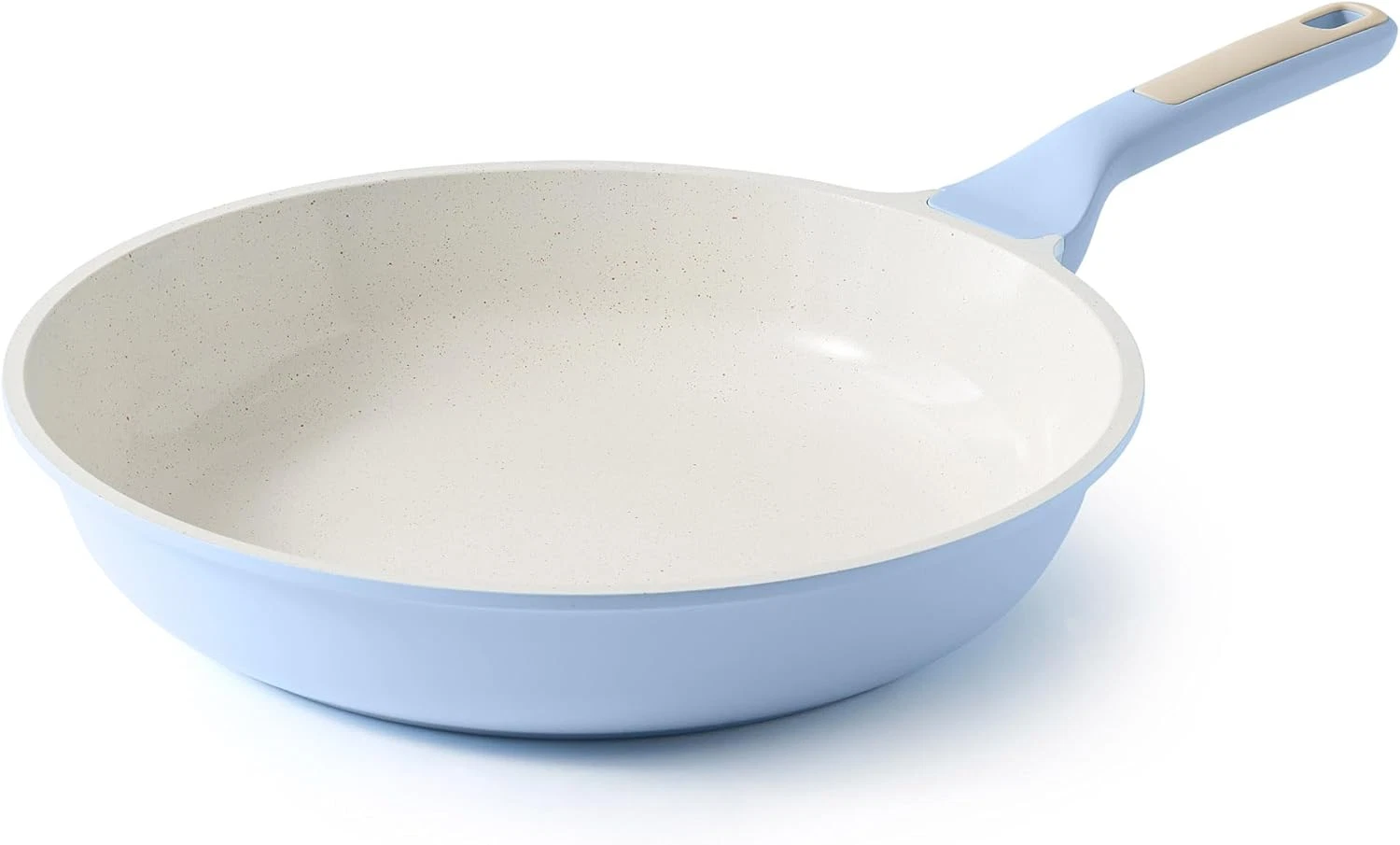 12.5" Nonstick Ceramic Frying PanmHealthy Non Toxic Skillet,Induction Omelet Pan