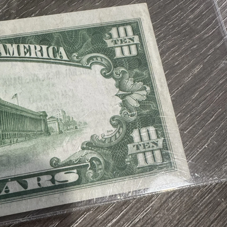 1929 Chicago $10 Federal Reserve Bank Note. Fr. 1860-G 55 PPQ - Image 4 of 4