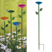 Bee Watering Station - Metal Bee Bath for Garden Water Feeder with Flower Des...