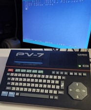 Casio PV-7 MSX Personal Computer + PSU + game cartridge
