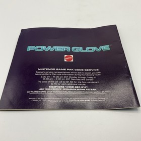 Nintendo Power Glove Instructions Booklet Only NES