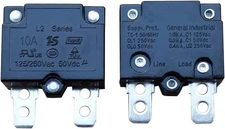 2PCS 10A Auto Reset Relay Fuse Circuit Breaker 125/250VAC 50VDC for Ride-On Car