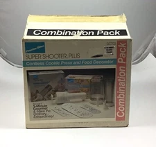 New Super Shooter Plus Cookie Press and Accessory Kit Cordless Combination Pack